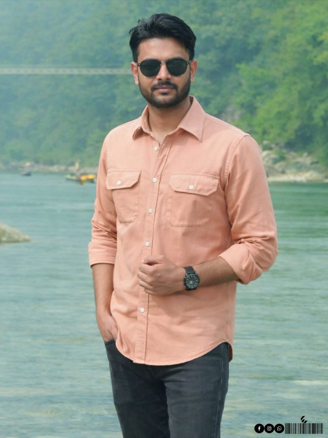 Mens Premium Double Pocket Shirt