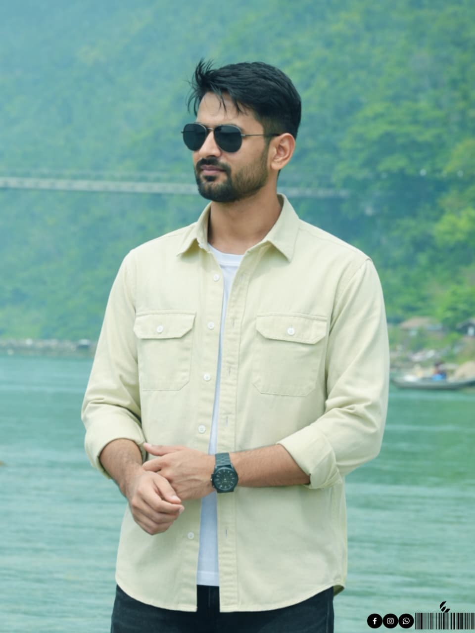 Mens Premium Double Pocket Shirt