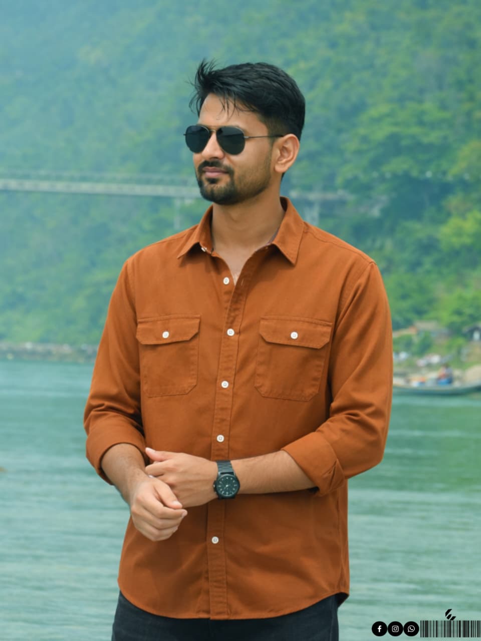 Mens Premium Double Pocket Shirt