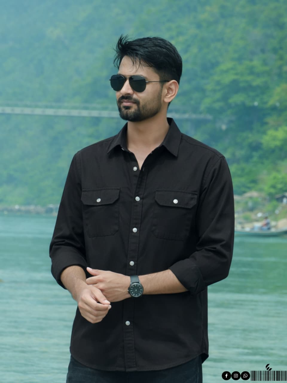 Mens Premium Double Pocket Shirt