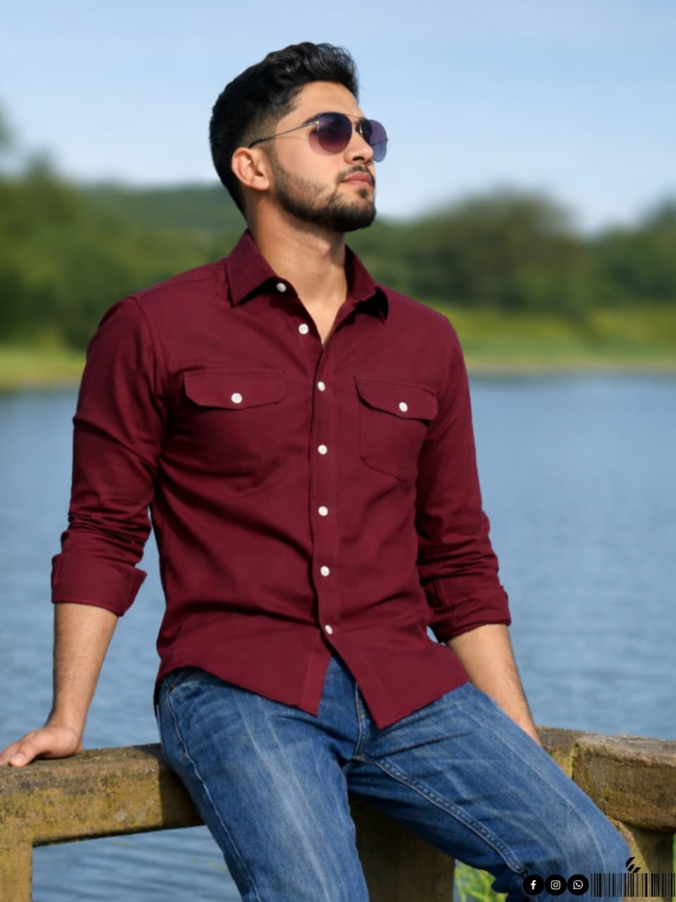 Mens Premium Double Pocket Shirt