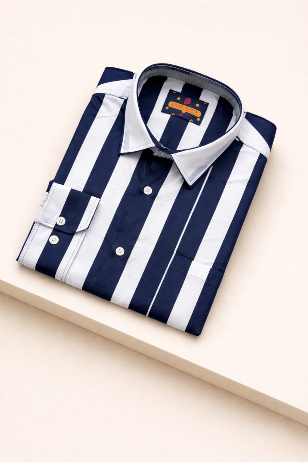 Mens Cotton Formal Stripe Shirt