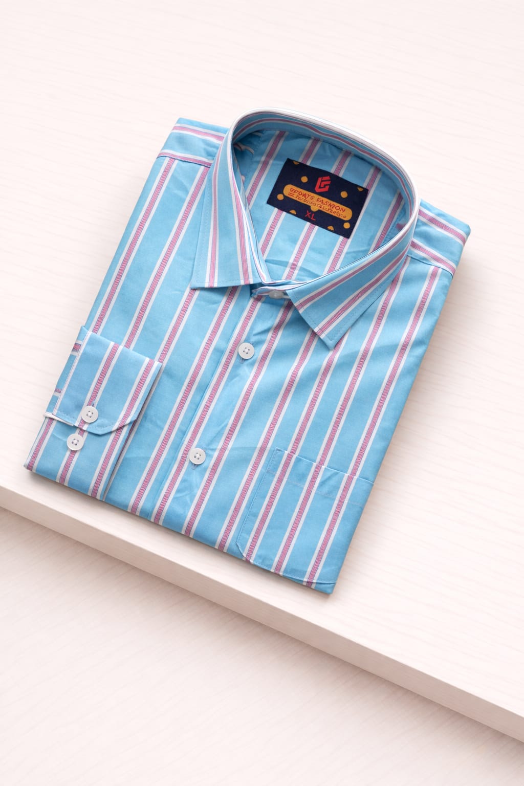 Mens Cotton Formal Stripe Shirt