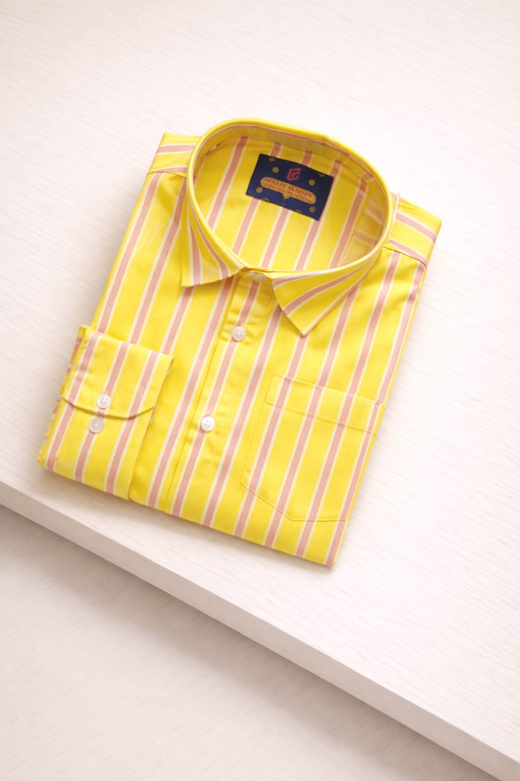 Mens Cotton Formal Stripe Shirt