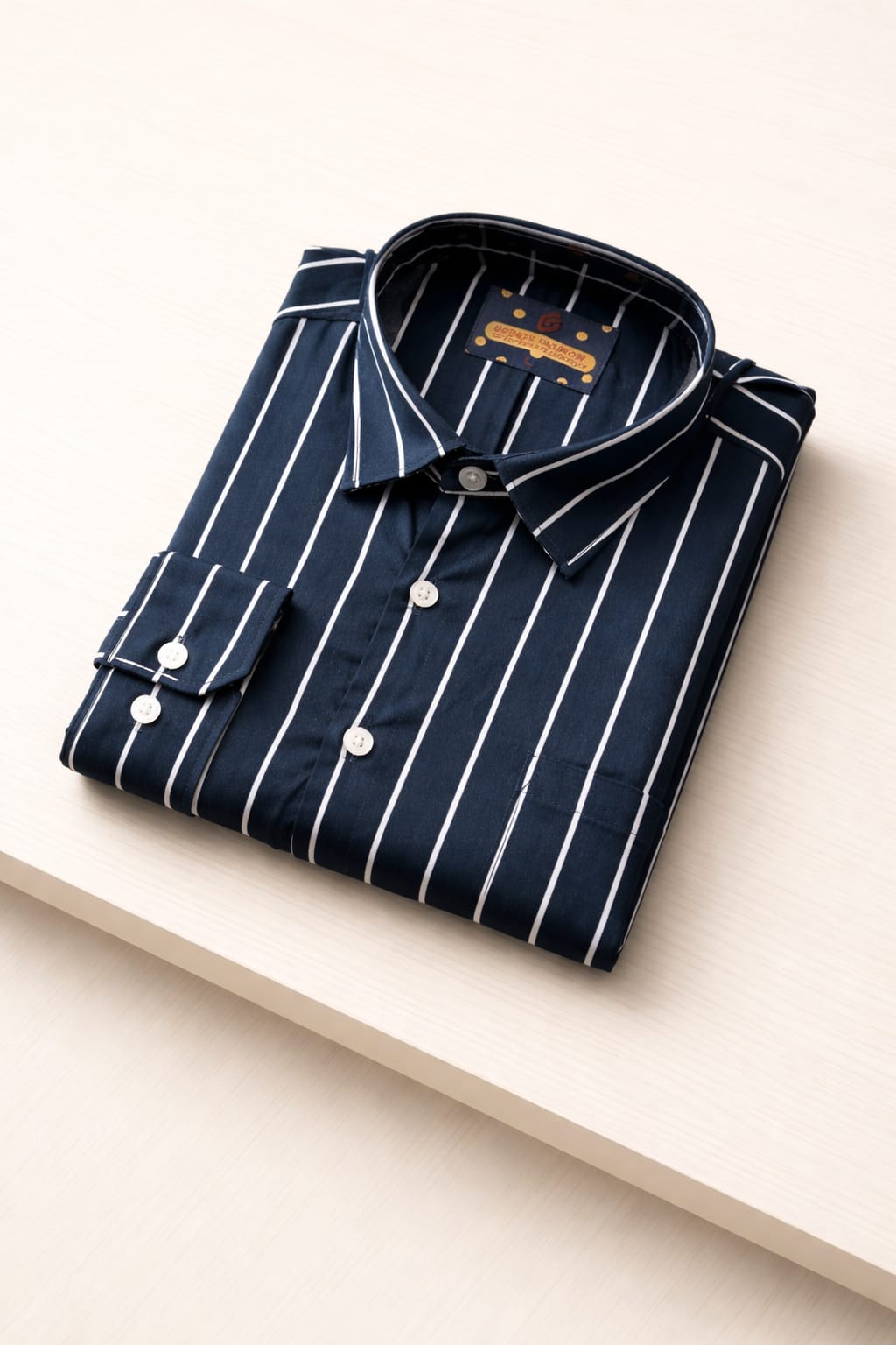 Mens Cotton Formal Stripe Shirt