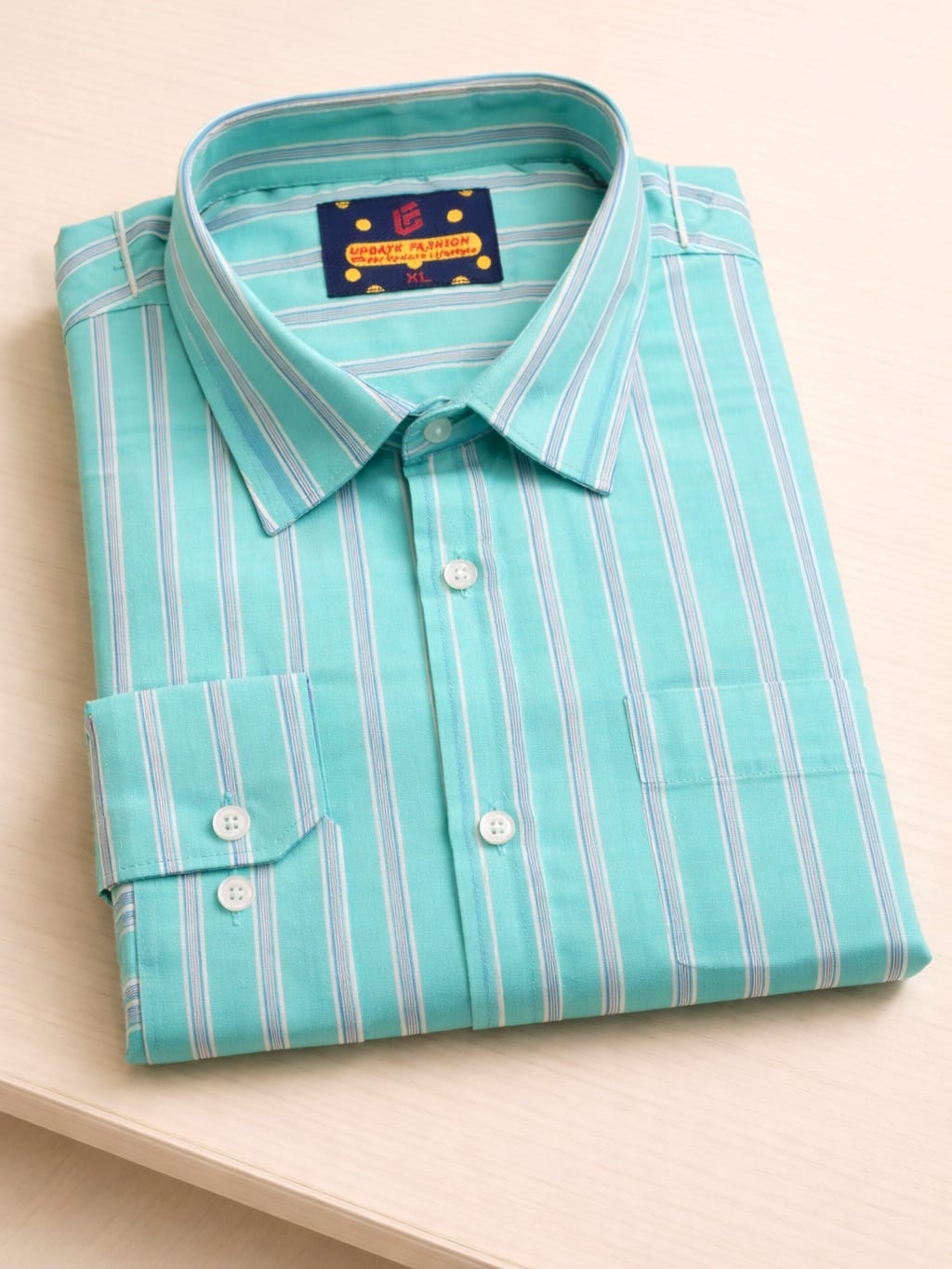 Mens Cotton Formal Stripe Shirt